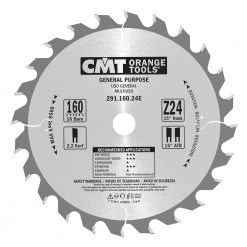 CMT Klinge 160x2,6x16 Z24 W - 291.160.24E