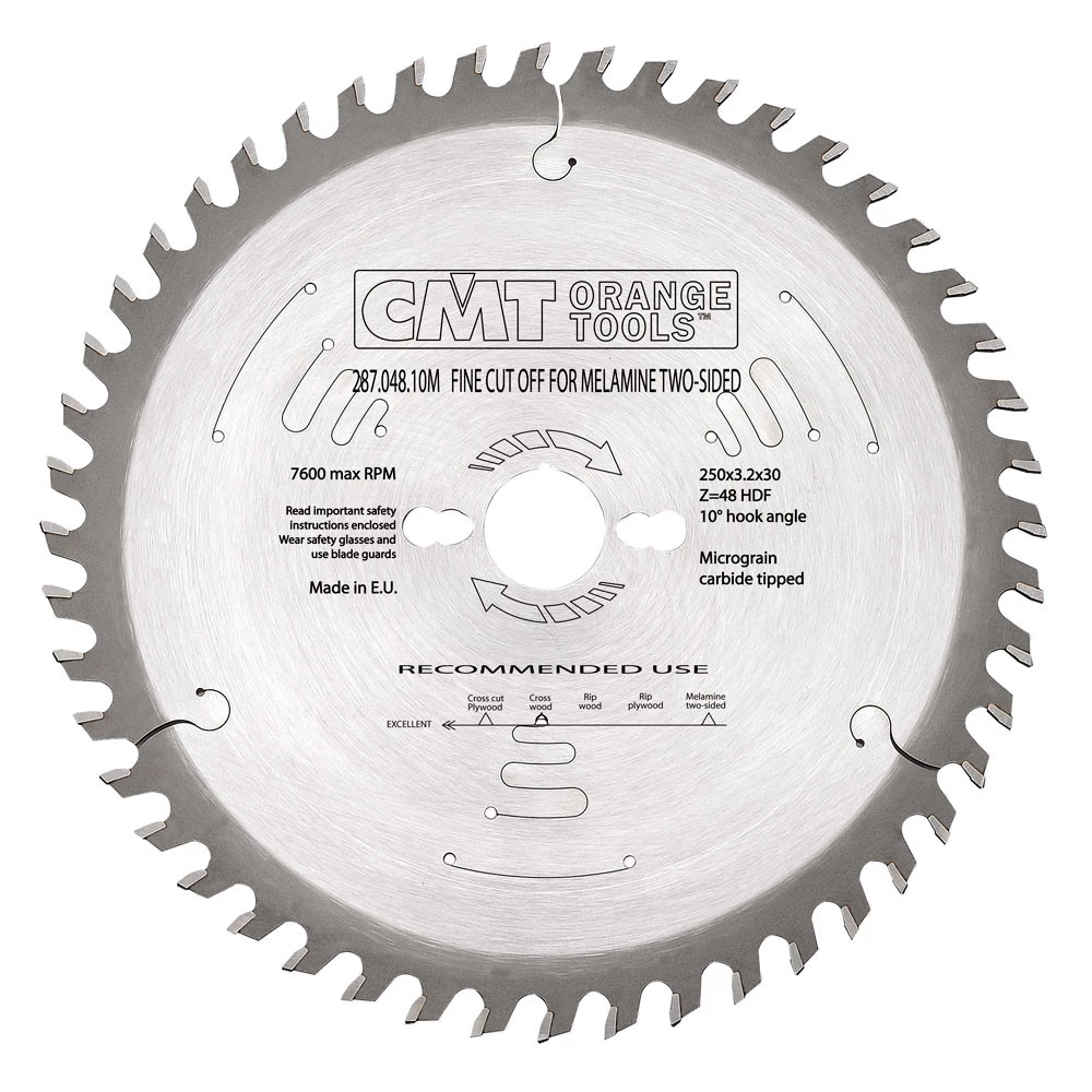 CMT Klinge 250x3,2x30 Z48 HDF - 287.048.10M 3 CMT Klinge 250x3,2x30 Z48 HDF - 287.048.10M