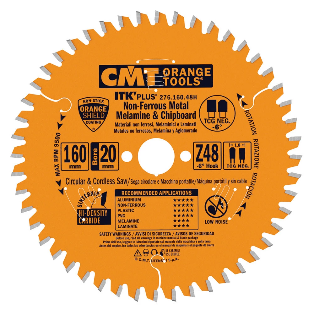 CMT Klinge 160x1,8x20 Z48 NE Neg - 276.160.48H 3 CMT Klinge 160x1,8x20 Z48 NE Neg - 276.160.48H